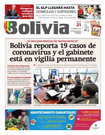Bolivia, diario oficialista.