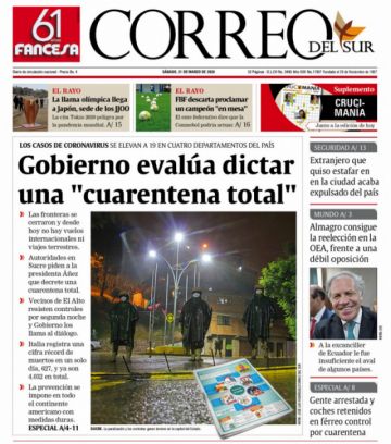 Correo del Sur, Sucre.