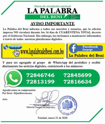 La Palabra del Beni.