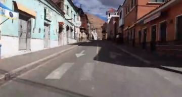 Así están las calles de Potosí en día de cuarentena