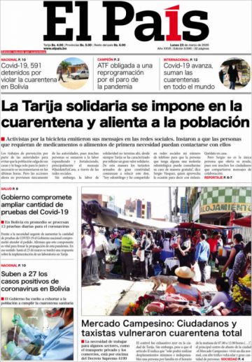El País, Tarija.