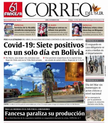 Correo del Sur, Sucre.