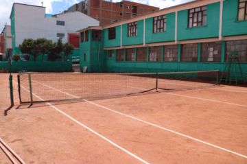 Una de las canchas del Potosí Tenis Club.