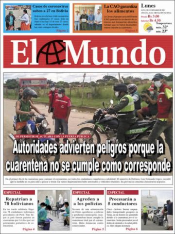 El Mundo, Santa Cruz.