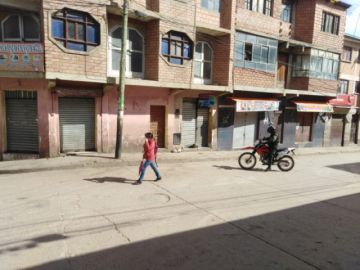 Panorama de las calles potosinas el jueves 26 de marzo.