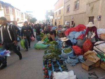 Así está la venta de productos en el Mercado Uyuni.