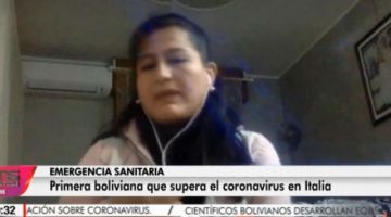Jhaqueline Santos es la primera mujer boliviana que supera el coronavirus en Italia