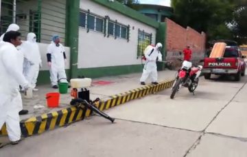 La alcaldía continúa con las desinfecciones