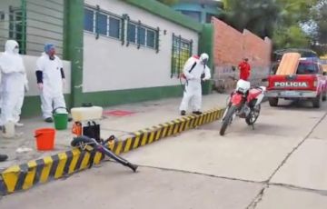 Continúan con la tarea de fumigado en el municipio de Potosí