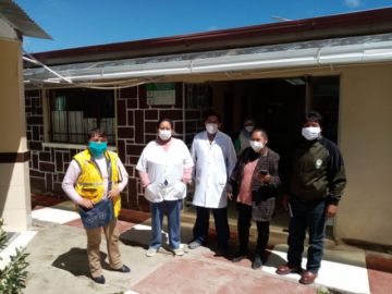 La concejala habló con el personal médico