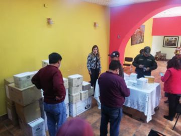 Entregaron la ayuda esta mañana.