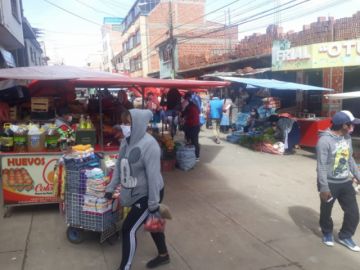 El panorama de las calles a media mañana.