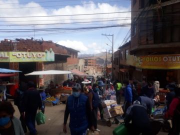 El panorama de las calles a media mañana.