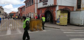 Así están las calles cerca a mediodía.