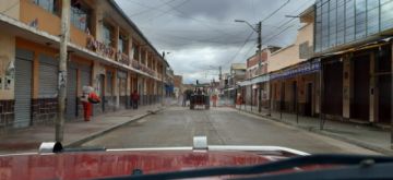 Fumigan las calles en esa ciudad fronteriza.