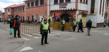 Así están las calles cerca a mediodía.