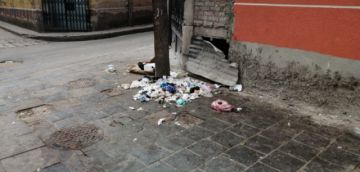 Así están las calles cerca a mediodía.