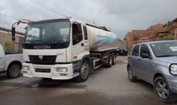Desarrollan el trabajo con apoyo de cisternas.