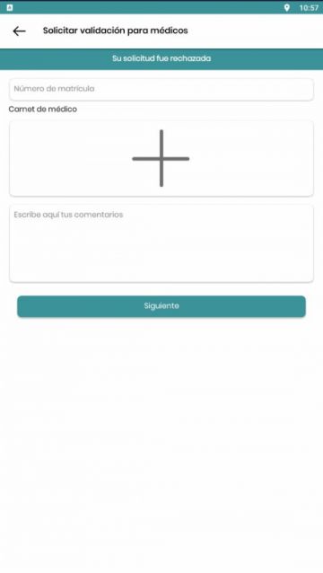 La aplicación está en la tienda de Google