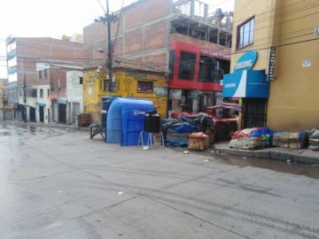 Las calles potosinas están vacías este viernes.