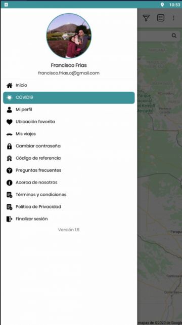 La aplicación está en la tienda de Google