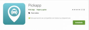 La aplicación está en la tienda de Google