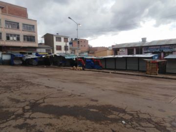 Las calles potosinas están vacías este viernes.