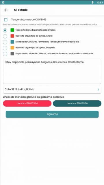 La aplicación está en la tienda de Google