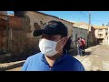 Desinfectaron las zonas de San Benito y Huachacalla