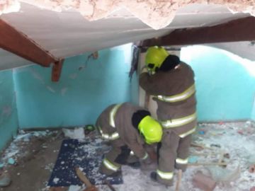 Concentración de gas destruye una casa