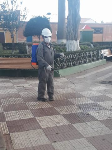 Estuvieron en las calles del centro del municipio.
