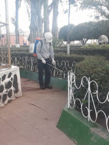 Estuvieron en las calles del centro del municipio.
