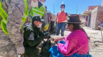 Llegaron hasta la zona de Villa Victoria y encontraron a familias con varias necesidades.
