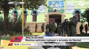Reportan motín en la cárcel de Oruro