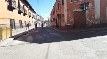 Las  calles del centro de Potosí, esta mañana, antes de las 10:00