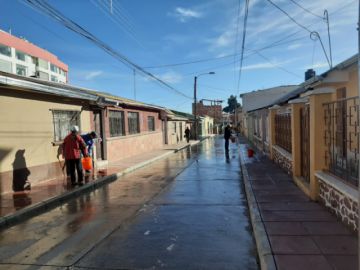 Se organizaron para limpiar sus calles y callejones.