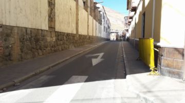 Las  calles del centro de Potosí, esta mañana, antes de las 10:00