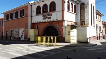 Las  calles del centro de Potosí, esta mañana, antes de las 10:00
