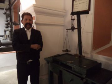 Maquinaria a vapor en la Casa de Moneda.