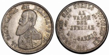 Moneda medalla de un Melgarejo.