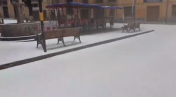 Cae granizo en la ciudad de Potosí