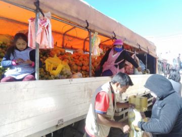 Ofrecen una variedad de frutas.