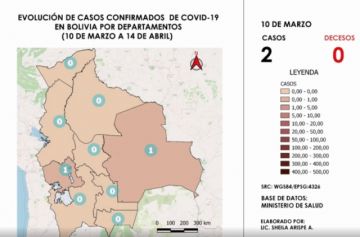 Vea la evolución del coronavirus en Bolivia