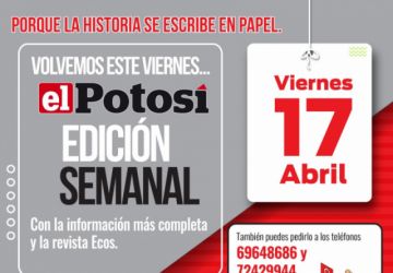 Así anunció este diario su semanario impreso.