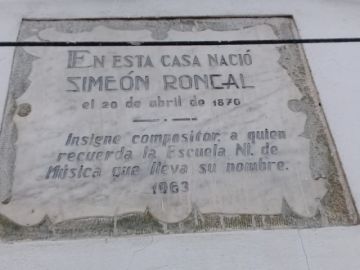 Placa conmemorativa.