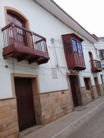 La casa en la que nació, en Sucre.