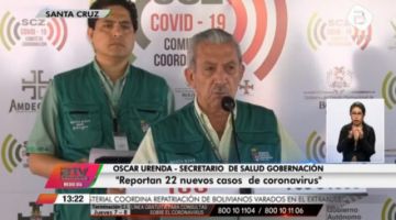 Santa Cruz reporta 22 nuevos casos de COVID19