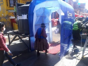 El mercado Uyuni es uno de los más concurridos por la ciudadanía.
