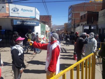El mercado Uyuni es uno de los más concurridos por la ciudadanía.