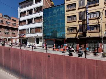 Así están las calles en la ciudad de Potosí este lunes.